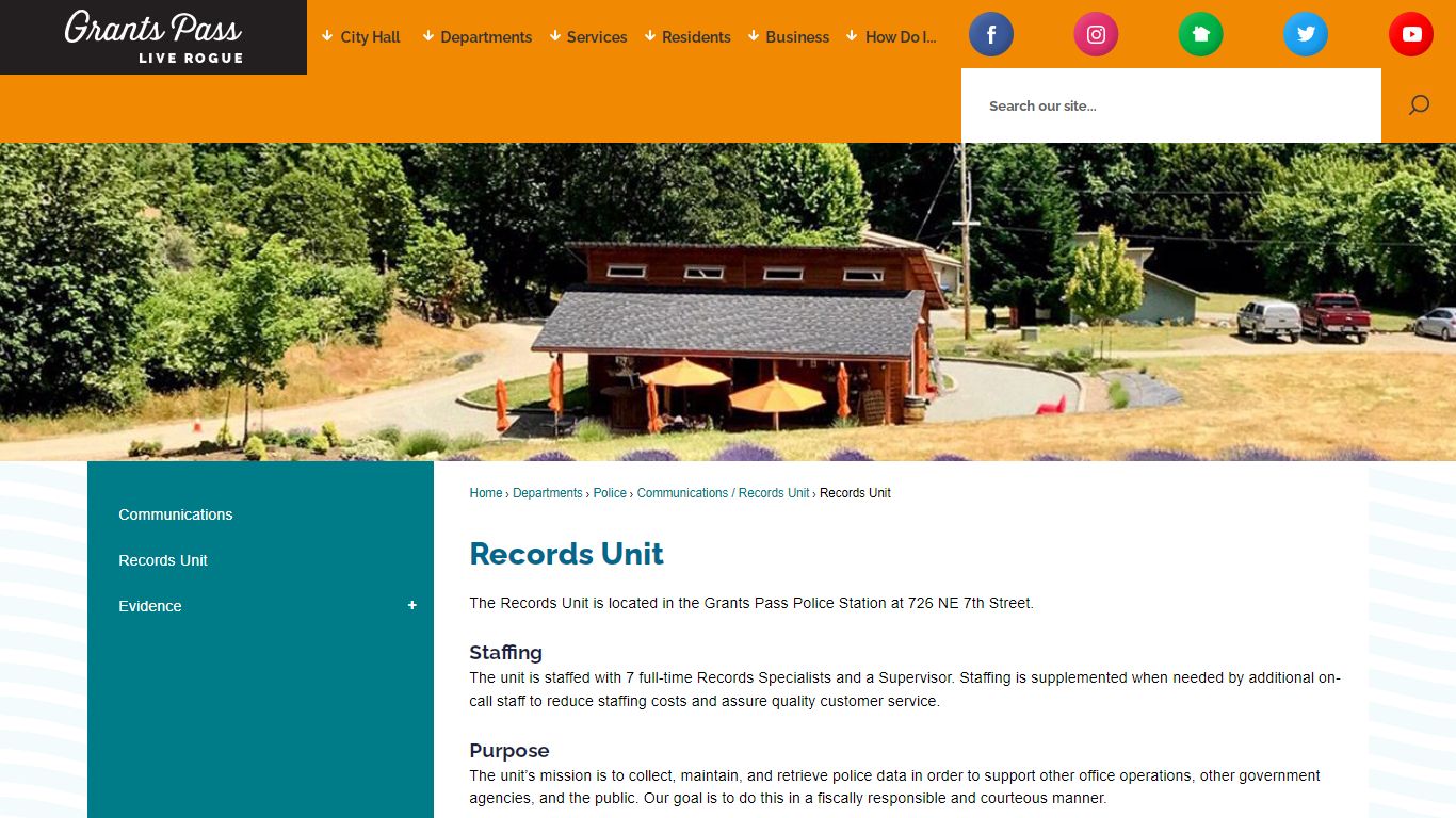 Records Unit | Grants Pass, OR - Official Website